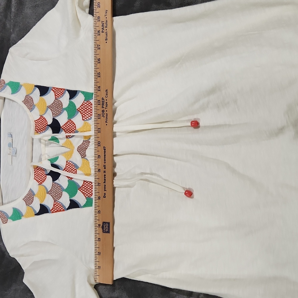 Boden,beautiful tunic top in great condition! About 19 inches across, 31 " long! - Picture 7 of 7